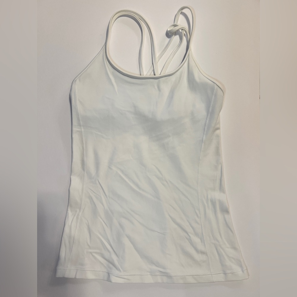 Lululemon Power Double Strap Tank White Size 4